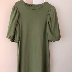 Zara puff sleeve dress